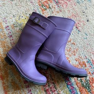Purple rain boots